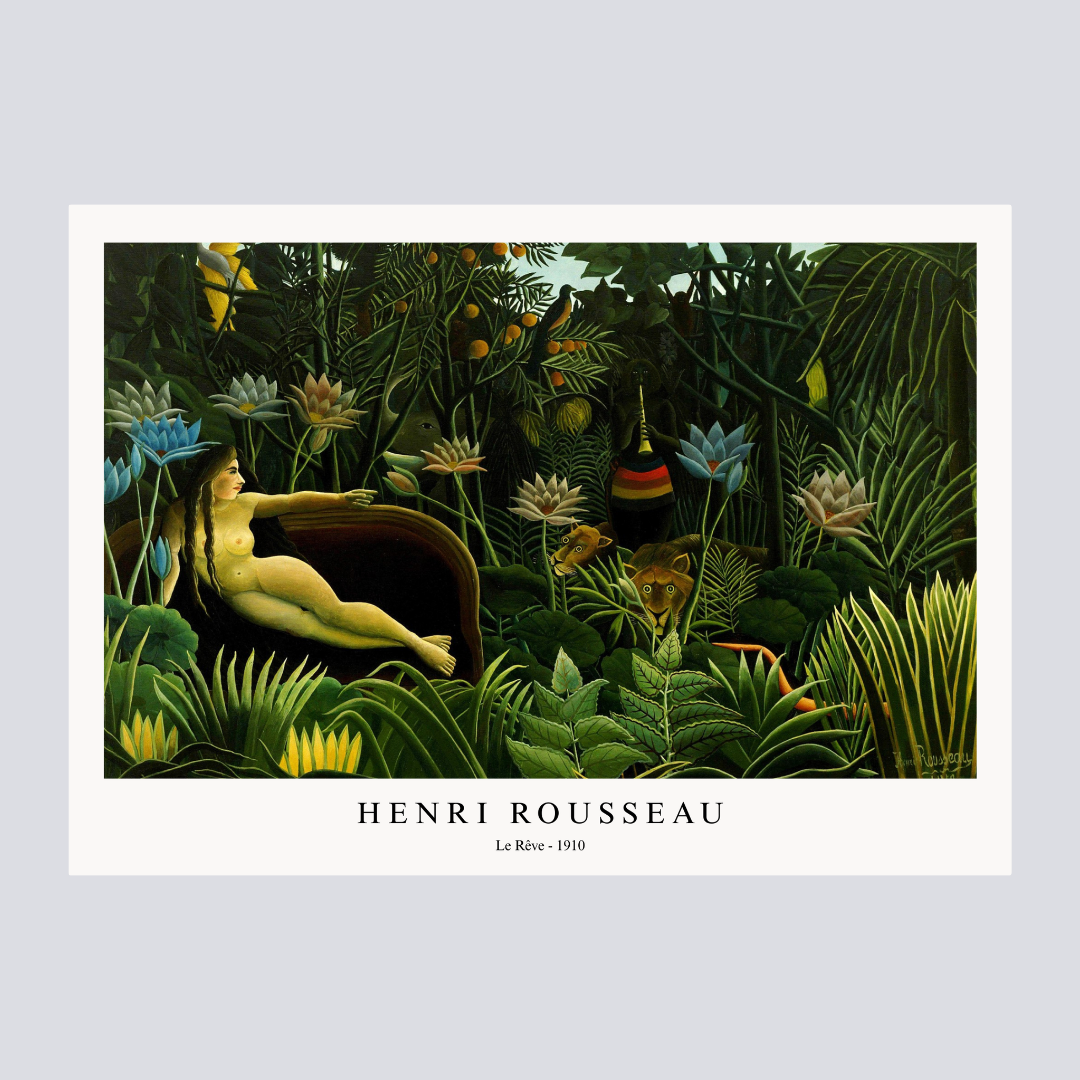 Poster "Il sogno" di Henri Rousseau versione galleria