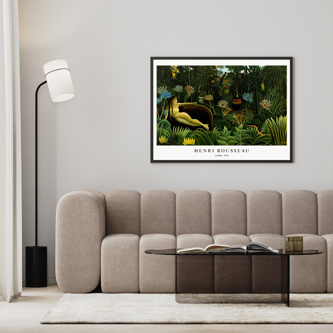 Poster "Il sogno" di Henri Rousseau versione galleria