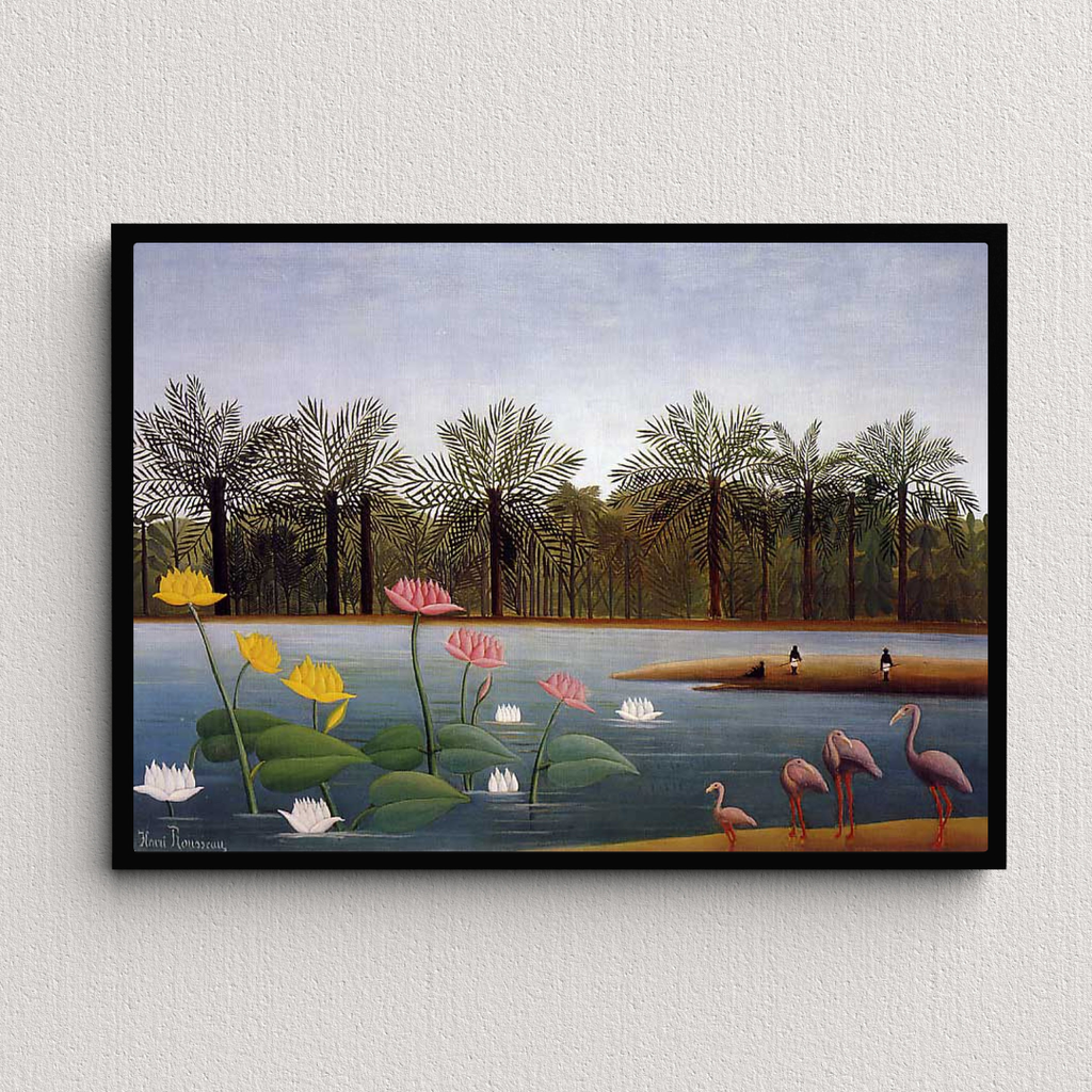 Poster "I fenicotteri" di Henri Rousseau