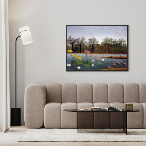 Poster "I fenicotteri" di Henri Rousseau