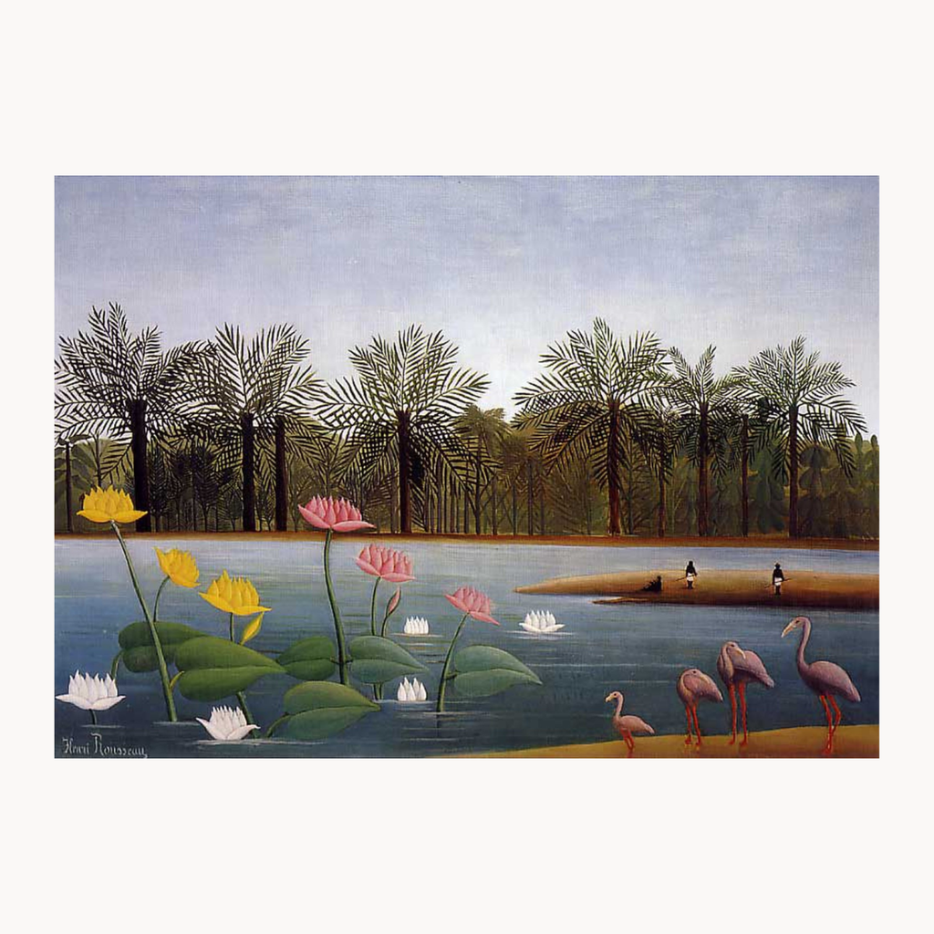 Poster "I fenicotteri" di Henri Rousseau